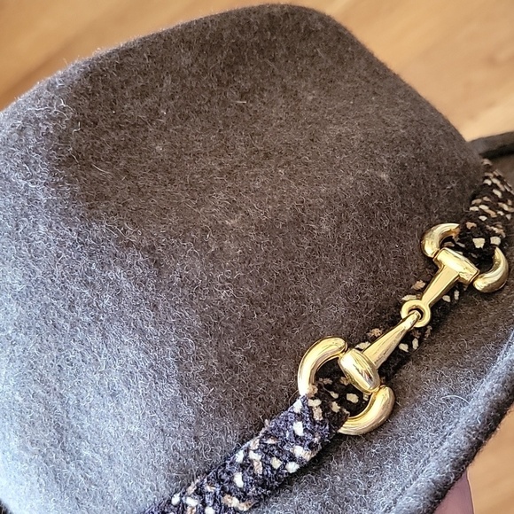 Vintage Kathy Jeanne Brown Wool Hat with Gold Accent Made In U.S.A Women's OS - Picture 6 of 13
